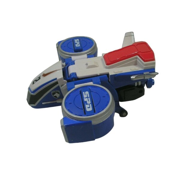 POWER RANGERS SPD Blue Plane & Green Runner Transformers - Picture 3 of 11